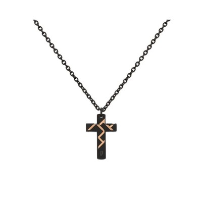 бижутерия,police,pj.26478psbr,necklace,black,(black)