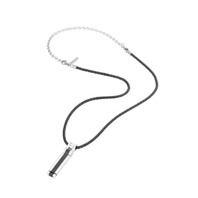 бижутерия,police,s14ane10p,necklace,black,(black)