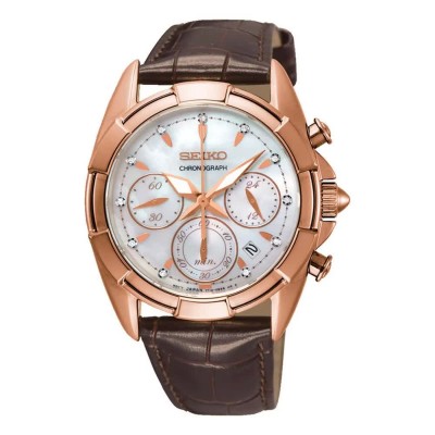 часовник,часовници,seiko,watches,srw784p1,watch,brown,golden,(brown)