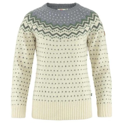 блуза,дамски,пуловери,дамски,плетени,дрехи,fjällräven,Övik,knit,sweater,chalk,white,flint,grey,(beige)