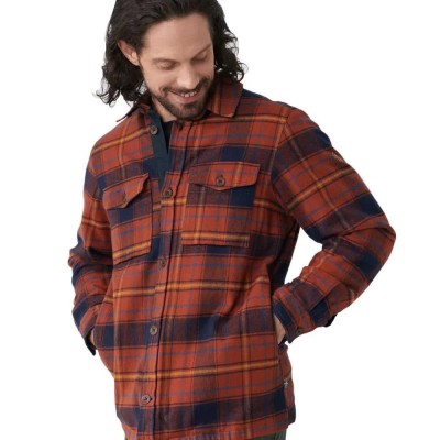 риза,с,дълъг,ръкав,мъжки,ризи,fjällräven,Övik,lite,padded,long,sleeve,shirt,orange,(autumn,leaf,dark,navy)