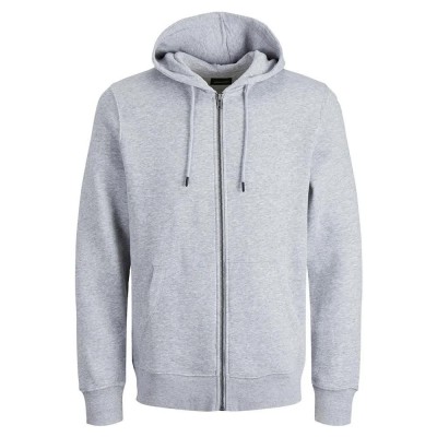блуза,мъжки,пуловери,jack,&,jones,star,basic,full,zip,sweatshirt,light,grey,melange,(grey)