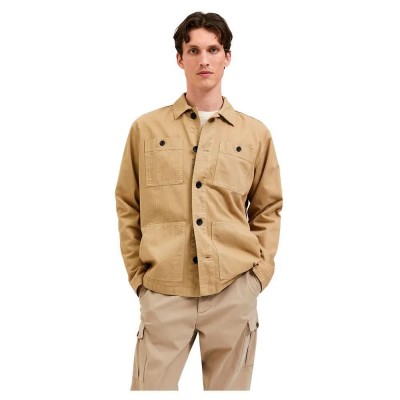 риза,с,дълъг,ръкав,мъжки,ризи,selected,loose,new,tony,long,sleeve,shirt,beige,(kelp)