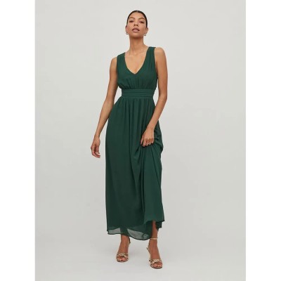 рокля,дамски,поли,и,рокли,vila,milina,long,dress,pineneedle,(green)