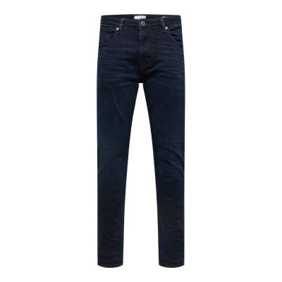 дънки,мъжки,панталони,selected,slim,leon,24601,mid,waist,jeans,blue