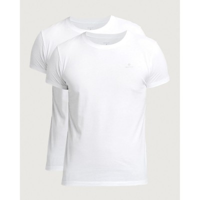 тениска,мъжки,тениски,gant,901002108110,short,sleeve,crew,neck,t,shirt,2,units,white