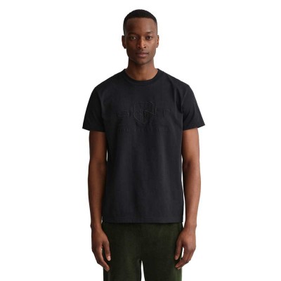 тениска,мъжки,тениски,gant,d1,tonal,archive,shield,short,sleeve,t,shirt,black