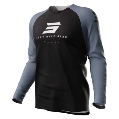 блуза,с,дълъг,ръкав,мъжки,тениски,дамски,тениски,shot,escape,long,sleeve,jersey,black,grey,(escape,grey)