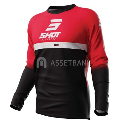 блуза,с,дълъг,ръкав,мъжки,тениски,дамски,тениски,shot,reflex,long,sleeve,jersey,red,black,(reflex,red)