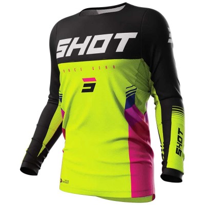 блуза,с,дълъг,ръкав,мъжки,тениски,дамски,тениски,shot,tracer,long,sleeve,jersey,yellow,(tracer,neon,yellow)