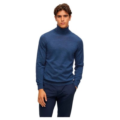 блуза,мъжки,пуловери,boss,musso,p,high,neck,sweater,black,(bright,blue)