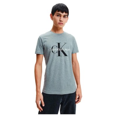 тениска,мъжки,тениски,calvin,klein,jeans,core,monogram,slim,short,sleeve,t,shirt,blue,(mid,grey,heather)