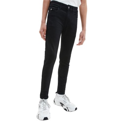 дънки,детски,панталони,calvin,klein,jeans,skinny,stretch,jeans,black
