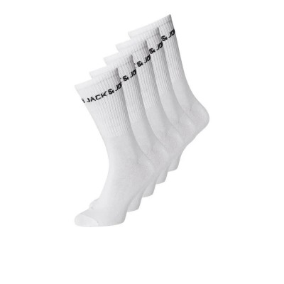 чорапи,детски,чорапи,jack,&,jones,basic,logo,tennis,socks,5,pairs,white,detail,white,(white)