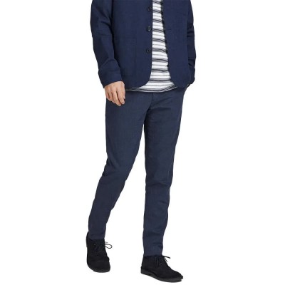 панталони,мъжки,панталони,jack,&,jones,linen,slim,fit,dress,pants,blue,(dark,navy,slim,fit)