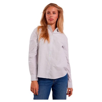 риза,с,дълъг,ръкав,дамски,блузи,дамски,ризи,pieces,irena,oxford,long,sleeve,shirt,blue,(bright,white,stripes,kentucky,blue)