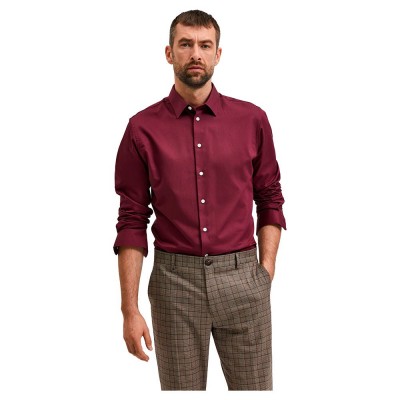 риза,с,дълъг,ръкав,мъжки,ризи,selected,slim,ethan,classic,long,sleeve,shirt,green
