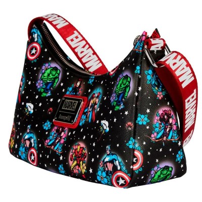 чанта,за,през,рамо,всички,чанти,loungefly,the,avengers,shoulder,bag,black,(black,red)