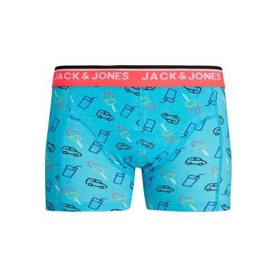 боксерки,мъжко,бельо,jack,&,jones,weston,neon,boxers,blue,(bluefish)