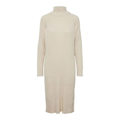 рокля,дамски,поли,и,рокли,yas,mavi,roll,neck,long,sleeve,midi,dress,beige,(birch)