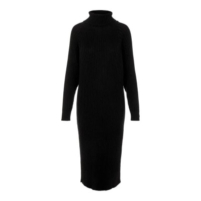 рокля,дамски,поли,и,рокли,yas,mavi,roll,neck,long,sleeve,midi,dress,black