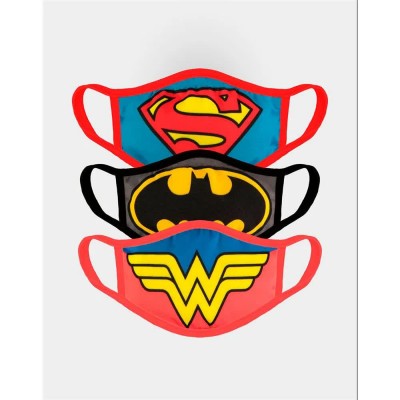 други,аксесоари,dc,comics,batman,face,mask,3,units,multicolor