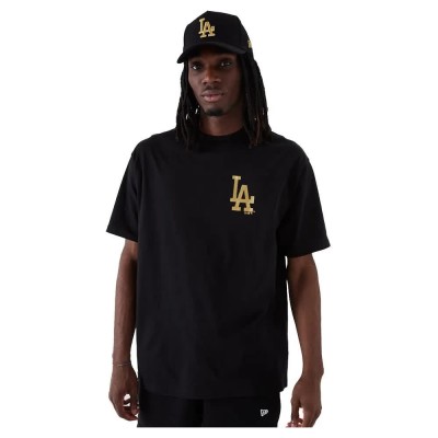 тениска,мъжки,тениски,дамски,тениски,new,era,mlb,bp,metallic,los,angeles,dodgers,short,sleeve,t,shirt,black,(black)
