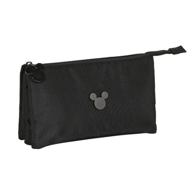 канцеларски,принадлежности,safta,triple,mickey,mouse,premium,pencil,case,black,(multicolor)