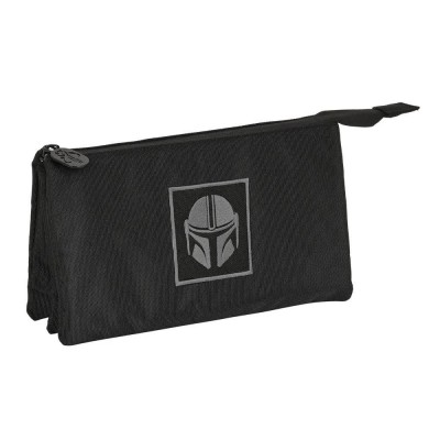 канцеларски,принадлежности,safta,triple,the,mandalorian,teen,pencil,case,black,(multicolor)