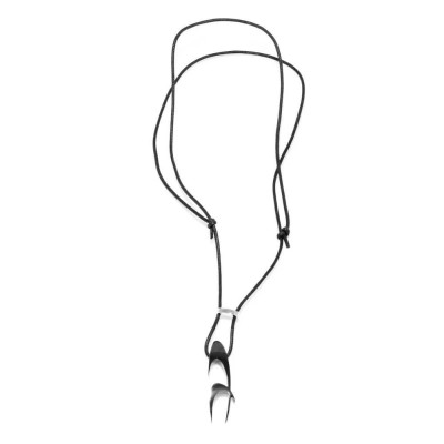бижутерия,chronotech,1810080505,necklace,silver,(black)