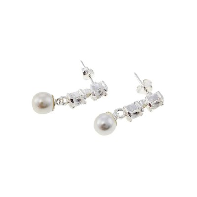 бижутерия,cristian,lay,432790,earrings,clear,(silver)