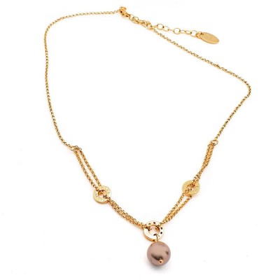 бижутерия,folli,follie,3n7s063yb,necklace,golden,(golden)