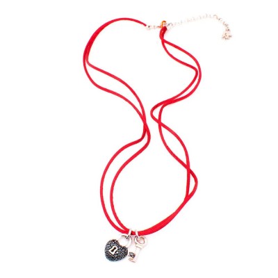 бижутерия,folli,follie,3n9s007rkp,necklace,silver,(red)