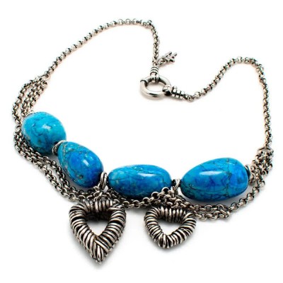 бижутерия,folli,follie,4n0t051ku,necklace,silver,(blue)