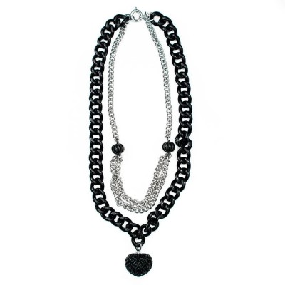 бижутерия,folli,follie,4n0t096km,necklace,black,(black)