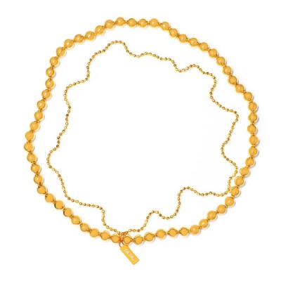 бижутерия,folli,follie,4n9a112yy,necklace,golden,(golden)