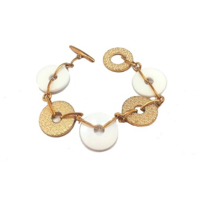 бижутерия,gc,cwb10902,bracelet,golden,(golden,white)