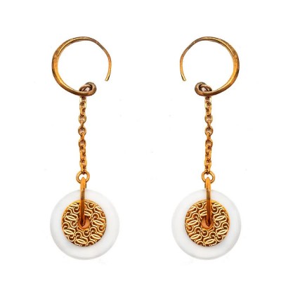 бижутерия,gc,cwe10901,earrings,golden,(pink,gold)