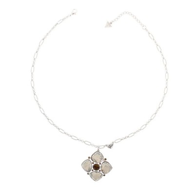 бижутерия,guess,ubn91102,necklace,silver,(silver,orange)