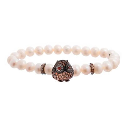бижутерия,lancaster,jla,br,owl4wh,bracelet,golden,(brown)