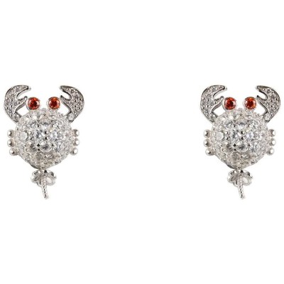 бижутерия,lancaster,jla,ear,crab1,earrings,silver,(white)