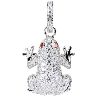 бижутерия,lancaster,jla,pen,frog1,necklace,silver,(white,ip,silver)