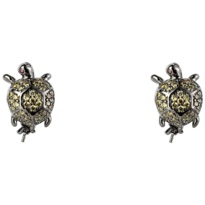 бижутерия,lancaster,jlaearturtle3,earrings,golden,(green,ip,black)