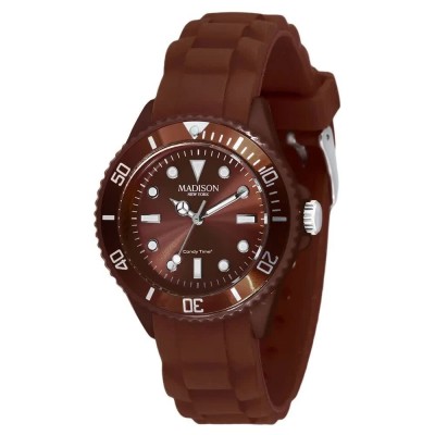 часовник,часовници,madison,l4167,19,watch,golden,(chocolate)