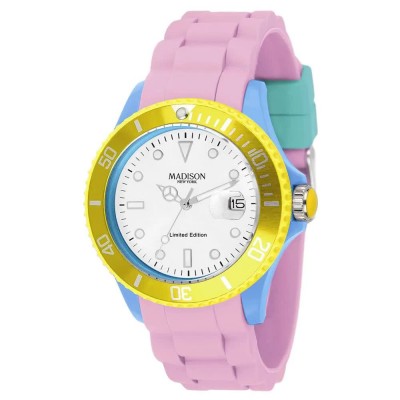 часовник,часовници,madison,u4484,watch,golden,(white)