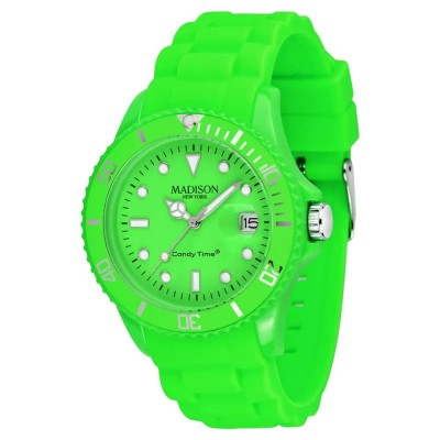 часовник,часовници,madison,u4503,49,watch,golden,(green)