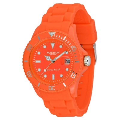 часовник,часовници,madison,u4503,51,watch,orange,(orange,chillon)
