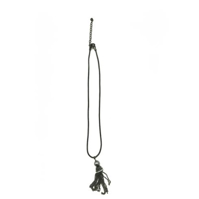 бижутерия,misaki,qcrpodissey,necklace,silver,(black)