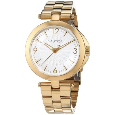 часовник,часовници,nautica,nad14001l,watch,golden,(white)