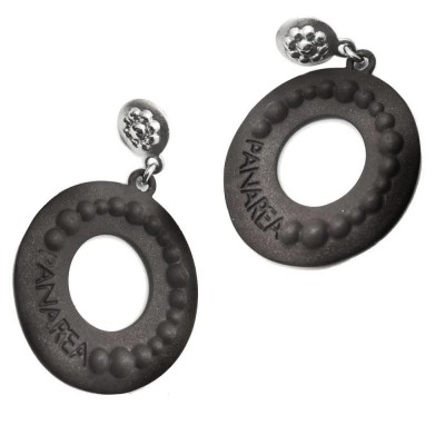 бижутерия,panarea,or3n,earrings,black,(black)